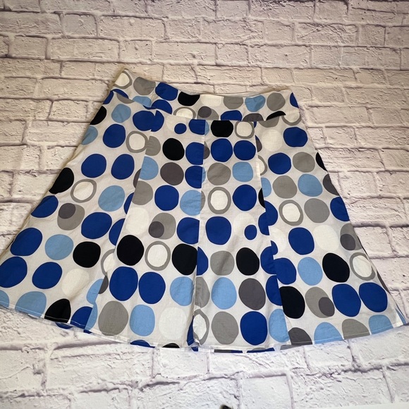Lane Bryant Polka Dot Lined Skirt - Picture 1 of 7